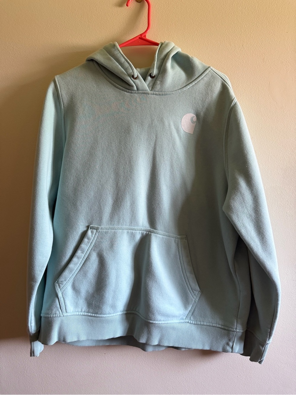 Carhartt Light green Hooded Sweatshirt - women’s size XL - Picture 3 of 12